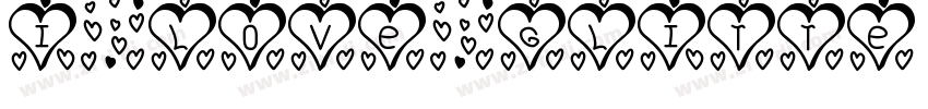 I Love Glitte字体转换